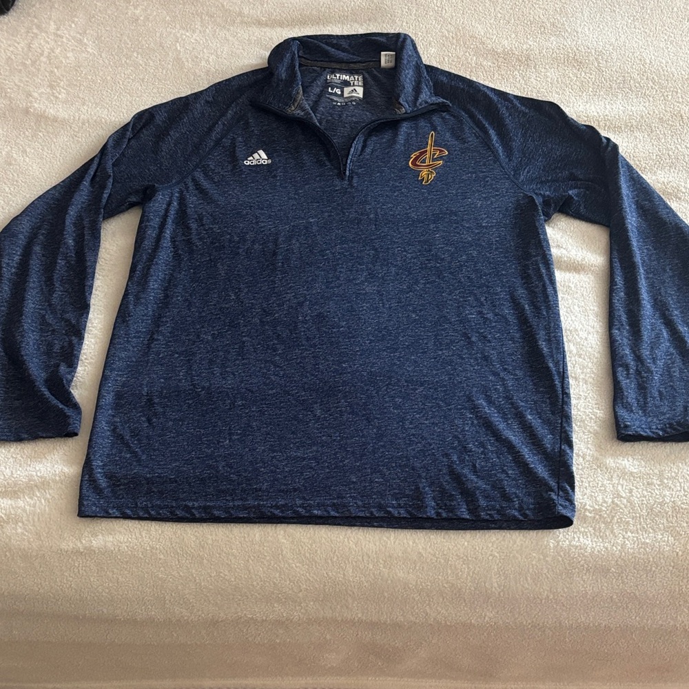 Adidas Dark Blue Long-Sleeve Pullover